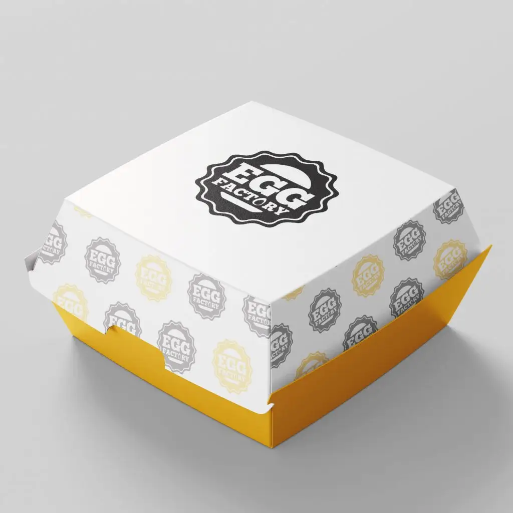 Boite et box à Burger Egg factory